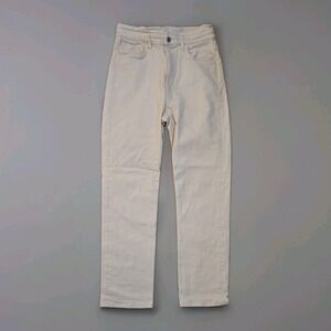 & Other Stories Treasure Cut Wide Leg Cream Jeans‎ Size US 8